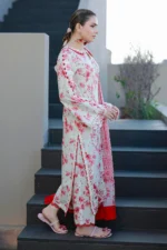 Embroidered Chikankari Cotton 3 Piece in Pink Color WUC26E34068