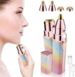 2 in 1 Rechargeable Eyebrow Trimmer & Facial Hair Remover