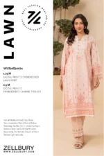 Embroidered Lawn 2 Piece Shirt Trouser in Light Pink Color WUS26E20674