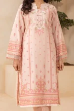 Embroidered Lawn 2 Piece Shirt Trouser in Light Pink Color WUS26E20674