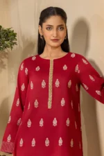 Embroidered Lawn 2 Piece in Red Color WUS26E21209