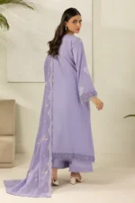 Embroidered Self Jaquard 3 Piece in Lilac Color WUS26E30516