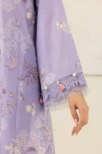 Embroidered Self Jaquard 3 Piece in Lilac Color WUS26E30516