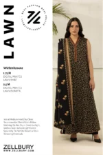 Zellbury Printed 2 Piece in Black Color WUS26X20462