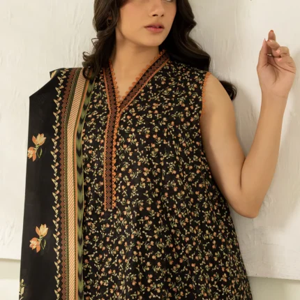 Zellbury Printed 2 Piece in Black Color WUS26X20462