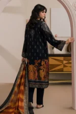 Printed Dupatta Shirt in Black Color WUS26X20522