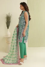 Printed Lawn 2 Piece in Green Color WUS26X20805