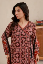 Printed Lawn Dupatta Shirt 2 Piece WUS26X20862
