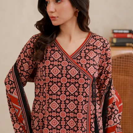 Printed Lawn Dupatta Shirt 2 Piece WUS26X20862