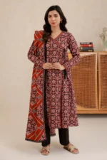 Printed Lawn Dupatta Shirt 2 Piece WUS26X20862