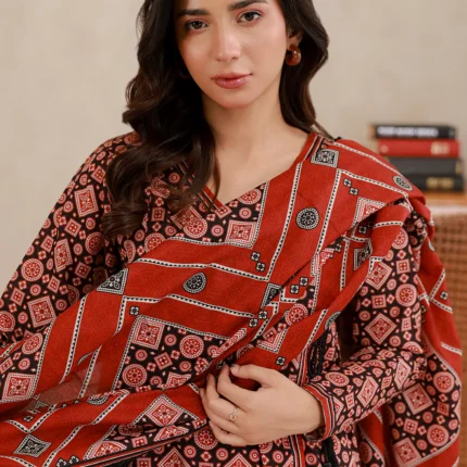 Printed Lawn Dupatta Shirt 2 Piece WUS26X20862