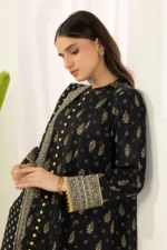 Printed Lawn 3 Piece in Dark Blue Color WUS26X30414