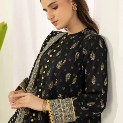 Printed Lawn 3 Piece in Dark Blue Color WUS26X30414