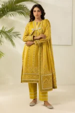 Printed Lawn 3 Piece in Yellow Color WUS26X30481