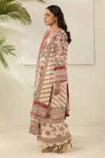 Printed Lawn 3 Piece in Beige Color WUS26X30489