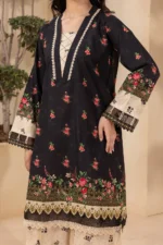 Printed Lawn 3 Piece in Black Color WUS26X30698