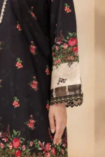 Printed Lawn 3 Piece in Black Color WUS26X30698