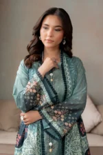 Printed Lawn 3 Pc In Grey Color WUS26X30752