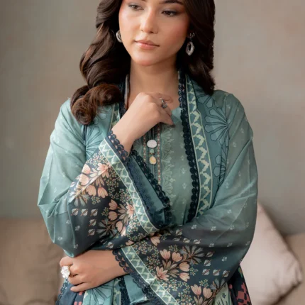 Printed Lawn 3 Pc In Grey Color WUS26X30752