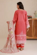 Printed Lawn 3 Piece in Red Color WUS26X30823