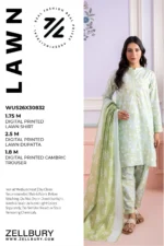 Printed Lawn 3 Piece in Mint Blue Color WUS26X30832