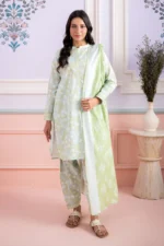 Printed Lawn 3 Piece in Mint Blue Color WUS26X30832