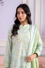 Printed Lawn 3 Piece in Mint Blue Color WUS26X30832