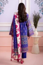 Printed Lawn 3 Piece in Blue Color WUS26X30874