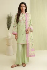 Printed Lawn 3 Piece in Pista Color WUS26X30884