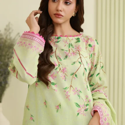 Printed Lawn 3 Piece in Pista Color WUS26X30884