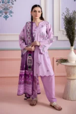 Printed Lawn 3 Piece in Lilac Color WUS26X30887