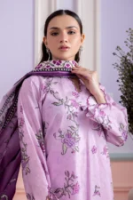 Printed Lawn 3 Piece in Lilac Color WUS26X30887