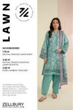 Printed Lawn 3 Piece in Blue Color WUS26X30951