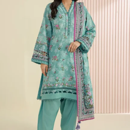 Printed Lawn 3 Piece in Blue Color WUS26X30951