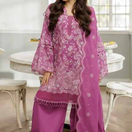 Embroidered Cotton Chikankari 3 Piece WUC25E34027
