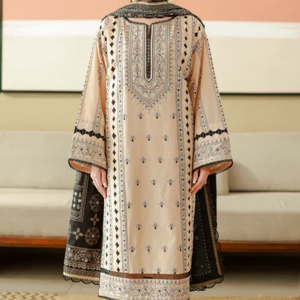 Embroidered Cotton Chikankari 3 Piece WUC26E34047