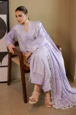 Embroidered Cotton Chikankari 3 Piece WUC26E34059