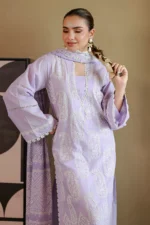Embroidered Cotton Chikankari 3 Piece WUC26E34059