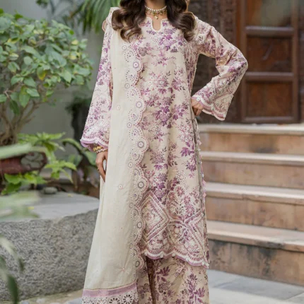 Embroidered Cotton Chikankari 3 Piece WUC26E34064