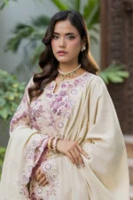 Embroidered Cotton Chikankari 3 Piece WUC26E34064