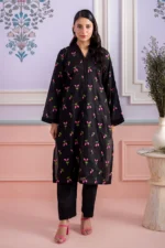 Embroidered Lawn 2 Piece in Black Color WUS26E21207