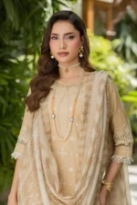 Embroidered Cotton Chikankari 3 Piece WUS26E34081