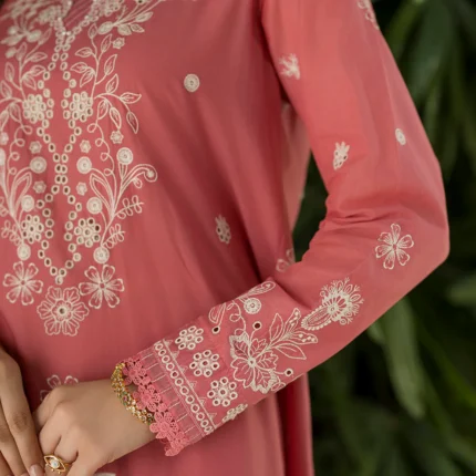 Embroidered Cotton Chikankari 3 Piece WUS26E34082