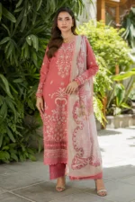 Embroidered Cotton Chikankari 3 Piece WUS26E34082