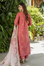 Embroidered Cotton Chikankari 3 Piece WUS26E34082