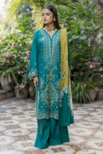 Embroidered Cotton Chikankari 3 Piece WUS26E34083