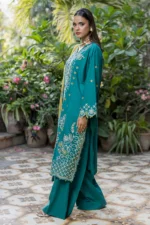 Embroidered Cotton Chikankari 3 Piece WUS26E34083