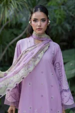 Embroidered Cotton Chikankari 3 Piece WUS26E34085