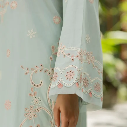 Embroidered Cotton Chikankari 3 Piece WUS26E34086