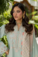 Embroidered Cotton Chikankari 3 Piece WUS26E34086